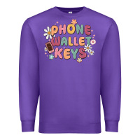Purple phone wallet keys Premium Sweatshirt - MaliasSmallBusiness