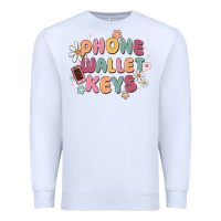 White phone wallet keys Premium Sweatshirt - MaliasSmallBusiness