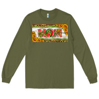 Army Green watermelon mom license plate Long Sleeve Tee - HRA Design Shop