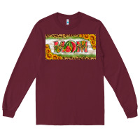 Burgundy watermelon mom license plate Long Sleeve Tee - HRA Design Shop