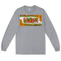 Heather Grey watermelon mom license plate Long Sleeve Tee - HRA Design Shop