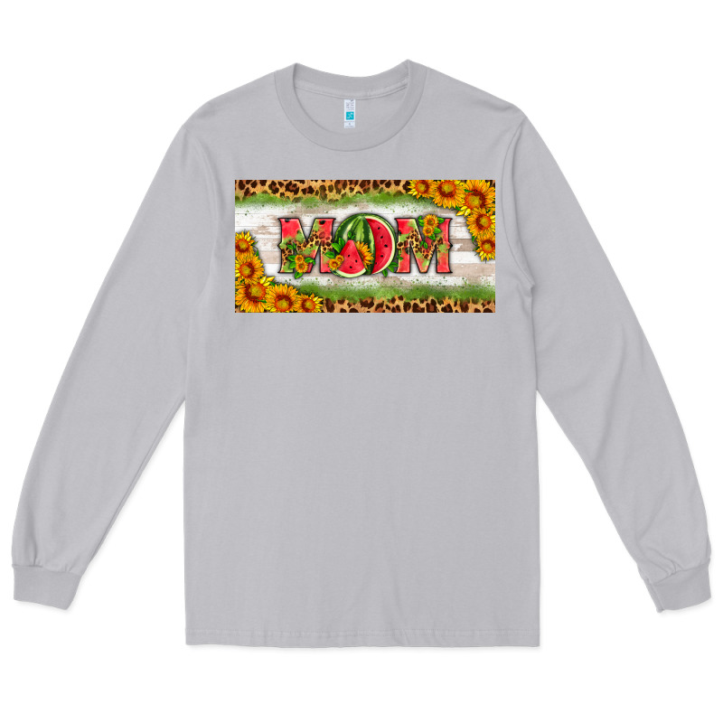 Watermelon Mom License Plate Long Sleeve Tee by HRA Design Shop | Teevron