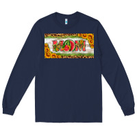 Navy watermelon mom license plate Long Sleeve Tee - HRA Design Shop