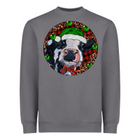 Storm Baby Cow Christmas Heavyweight Sweatshirt - RanaPortraitStore