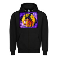 Black witch with crystal ball tumbler Zipper Hoodie - BundleAndBundleShop