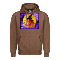 Chestnut witch with crystal ball tumbler Zipper Hoodie - BundleAndBundleShop