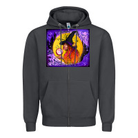 Smoke witch with crystal ball tumbler Zipper Hoodie - BundleAndBundleShop