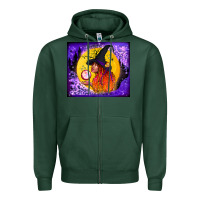Sports Green witch with crystal ball tumbler Zipper Hoodie - BundleAndBundleShop