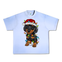 Grape Ice dachshund puppy christmas lights Urban Heavy Tee - RanaPortraitStore