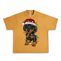 Peanut Butter dachshund puppy christmas lights Urban Heavy Tee - RanaPortraitStore