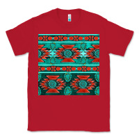 Red native american aztec seamless pattern 4 Classic Tee - BundleAndBundleShop