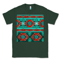 Sports Green native american aztec seamless pattern 4 Classic Tee - BundleAndBundleShop