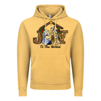 Vintage Mustard Joy To The World Baby Jesus Christmas Vintage Hoodie - RanaPortraitStore