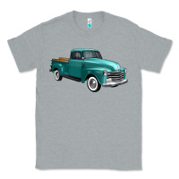 Heather Grey western truck 34 view Classic Tee - FaDigitalArtStudio
