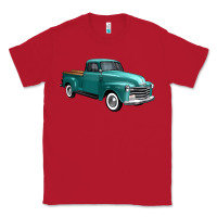 Red western truck 34 view Classic Tee - FaDigitalArtStudio