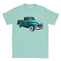 Seafoam western truck 34 view Classic Tee - FaDigitalArtStudio