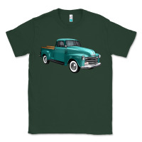Sports Green western truck 34 view Classic Tee - FaDigitalArtStudio