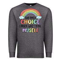 Charcoal Heather gay pride Premium Sweatshirt - MaliasSmallBusiness
