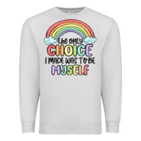 Dove Grey gay pride Premium Sweatshirt - MaliasSmallBusiness