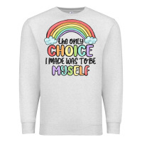 Oatmeal Heather gay pride Premium Sweatshirt - MaliasSmallBusiness