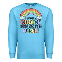 Ocean Blue gay pride Premium Sweatshirt - MaliasSmallBusiness