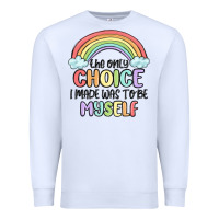 White gay pride Premium Sweatshirt - MaliasSmallBusiness