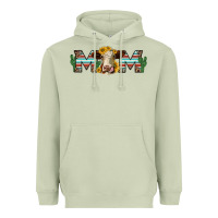 Matcha sunflower hereford cattle and cactus  mom Heavyweight Hoodie - Jasminsmagicworld