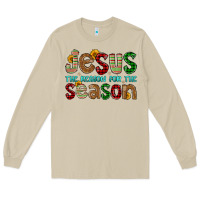 Mushroom jesus the reason for the season Long Sleeve Tee - FaDigitalArtStudio