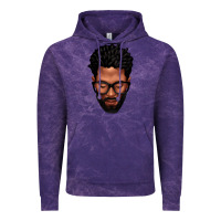 Cloud Purple bearded black man portrait Vintage Hoodie - texasbilliewilder