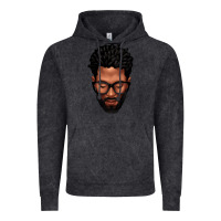 Vintage Black bearded black man portrait Vintage Hoodie - texasbilliewilder