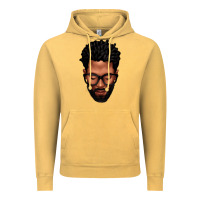Vintage Mustard bearded black man portrait Vintage Hoodie - texasbilliewilder