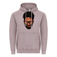 Vintage Zinc bearded black man portrait Vintage Hoodie - texasbilliewilder