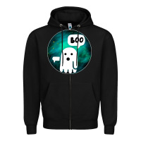 Black Ghost Of Disapproval Zipper Hoodie - Bettercallsaul
