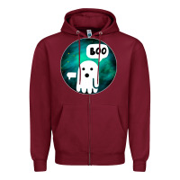 Burgundy Ghost Of Disapproval Zipper Hoodie - Bettercallsaul