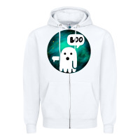 White Ghost Of Disapproval Zipper Hoodie - Bettercallsaul