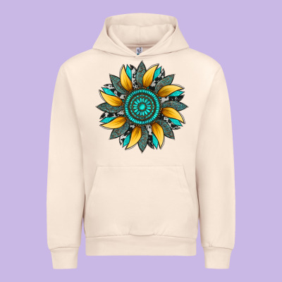 Sunflower Gemstone Leopard Urban Hoodie Designed By Artiststas