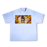 Grape Ice mess bun mama with sunflowers and colorful leopard license plate Urban Heavy Tee - BarkalooDesign