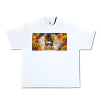 White mess bun mama with sunflowers and colorful leopard license plate Urban Heavy Tee - BarkalooDesign