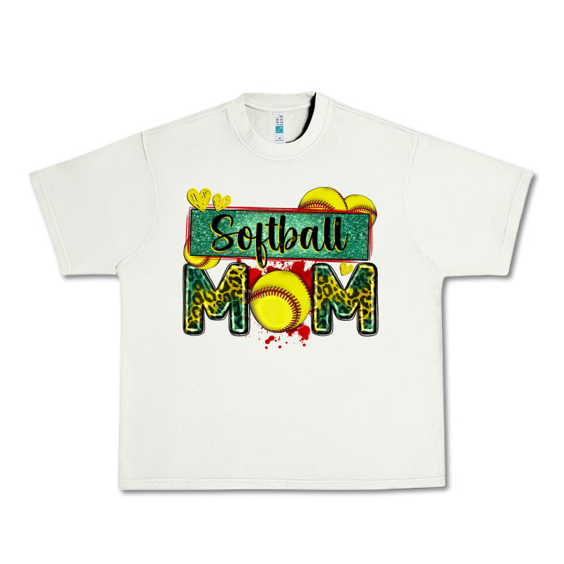 Softball Mom With Leopard Urban Heavy Tee by Zillion Design Studio | Teevron