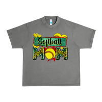 Tornado softball mom with leopard Urban Heavy Tee - Zillion Design Studio