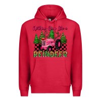 Cardinal nothing runs like a reindeer Premium Hoodie - MaliasSmallBusiness