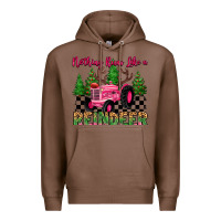 Chestnut nothing runs like a reindeer Premium Hoodie - MaliasSmallBusiness