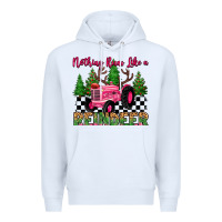 White nothing runs like a reindeer Premium Hoodie - MaliasSmallBusiness
