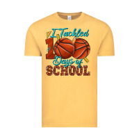 Vintage Mustard i tackled 100days of school basketball Vintage Tee - texasbilliewilder