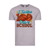 Vintage Zinc i tackled 100days of school basketball Vintage Tee - texasbilliewilder
