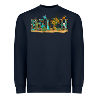 Navy western faith Heavyweight Sweatshirt - texasbilliewilder