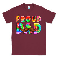 Burgundy proud dad Classic Tee - HRA Design Shop