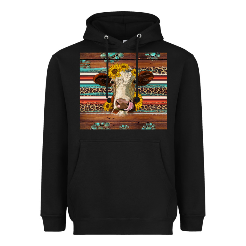 Western Sunflowers Gemstone Heifer Heavyweight Hoodie by Jasminsmagicworld | Teevron