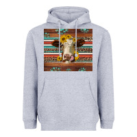 Heather Grey western sunflowers gemstone heifer Heavyweight Hoodie - Jasminsmagicworld