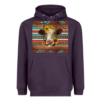 Plum western sunflowers gemstone heifer Heavyweight Hoodie - Jasminsmagicworld